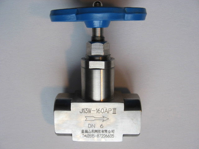 J13H-160Ⅲ，J13H-160AⅢP 內(nèi)螺紋針型截止閥